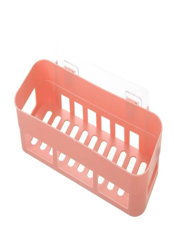 V2H Multipurpose Kitchen Bathroom Shelf Wall Holder Storage Rack Bathroom Rack Storage Box Strong Sticker Shower Rack Shelf(Set of 3) - Image 1